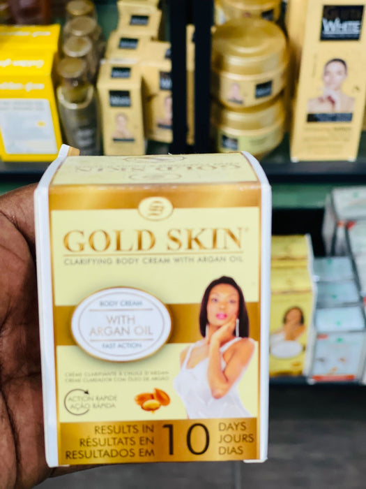 Gold Skin Clarifying Body Cream With Argan Oil (Hydroquinone Free) 140 ml. Gold Skin