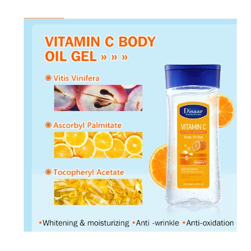 Disaar Vitamin C whitening Moisturizing body oil gel 200 ml Disaar