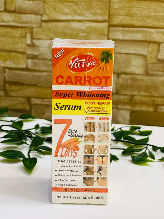 Veet Gold Carrot Super Whitening Serum 7 days Veet Gold