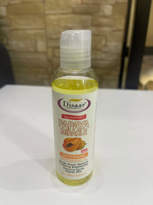 Disaar Skin Care Moisturizing Whitening Body Massage Natural Papaya Essential Oil 100ml Disaar