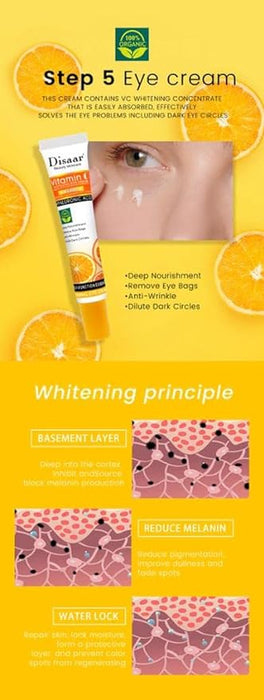 Dissar Vitamina C Facial Care Set Whitening Anti-Again Face Moisturizing Disaar