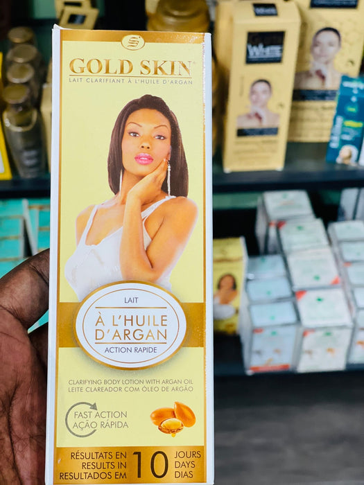 Gold Skin Clarifying Body Lotion With Argan Oil (Hydroquinone Free) 250 ml. Gold Skin