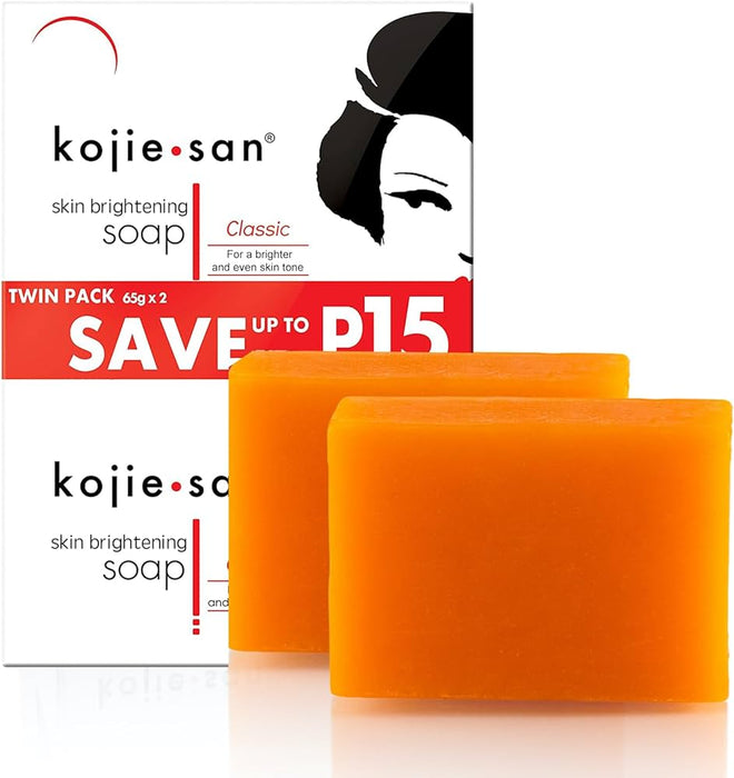 Kojie San Skin Brightening Kojic Acid Soap - 2 Bars Kojic