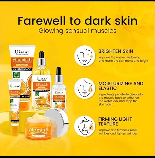 Dissar Vitamina C Facial Care Set Whitening Anti-Again Face Moisturizing Disaar