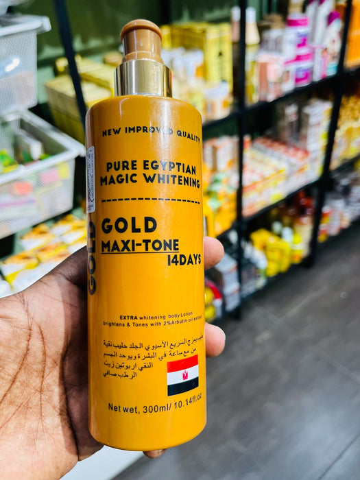 PURE EGYPTIAN MAGIC EXTRA WHITENING MAXI-TONE GOLD LOTION | 2% Arbutin oil Egyptian Magic
