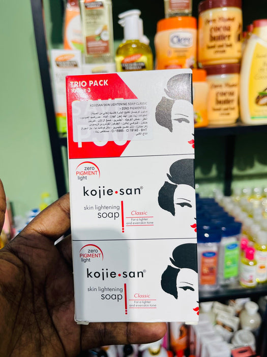 Kojie San Skin Brightening Kojic Acid Soap - 3 Bars Kojie san