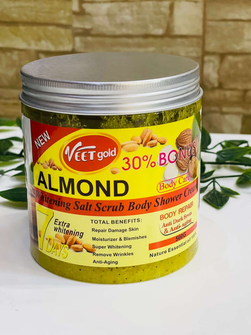 Veet Gold Almond Super Whitening Salt Body Scrub Veet Gold