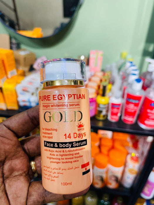 Original pure egyptian gold Face and body Serum 100ml. Purec Egyptian