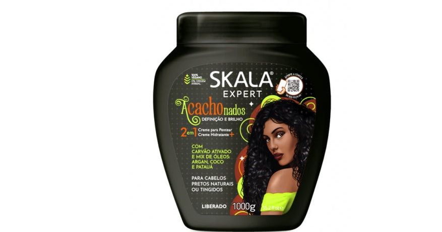Skala Expert Acachonados 2 in 1 Black Curly Hair Treatment Cream 1kg Skala