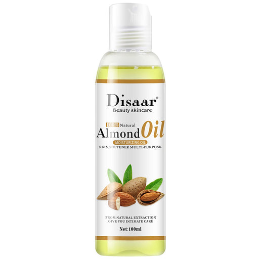 DISAAR Beauty Natural Softening Multi-Purpose Moisturizing Mineral Oil Relive Dry Skin 100ml/3.38fl.oz (Almond Oil) Disaar