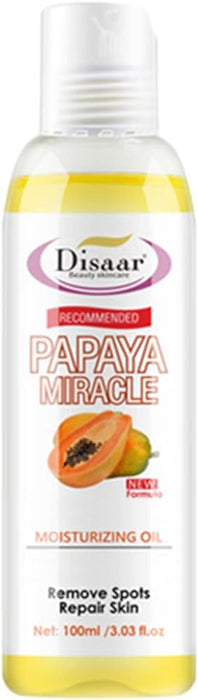 Disaar Skin Care Moisturizing Whitening Body Massage Natural Papaya Essential Oil 100ml Disaar