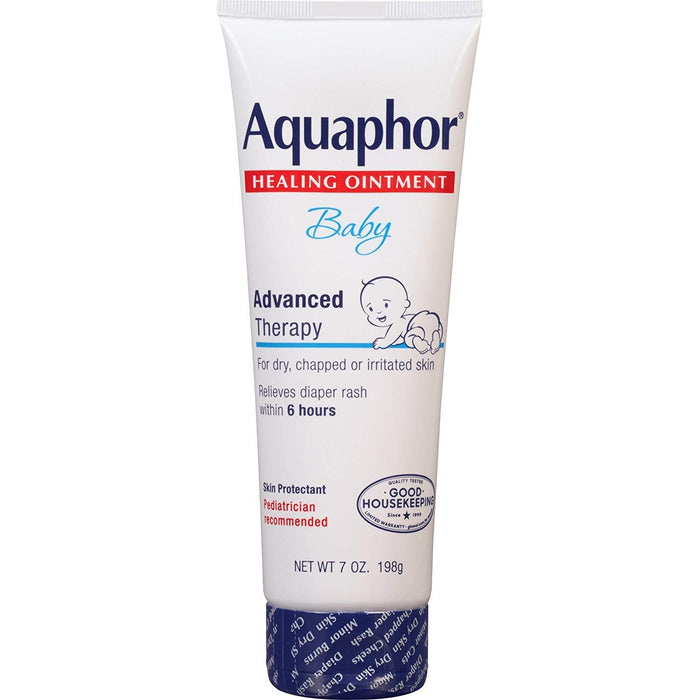 Quaphor Baby Healing Ointment, Diaper Rash and Dry Skin Protectant, 7 Oz Aquaphor