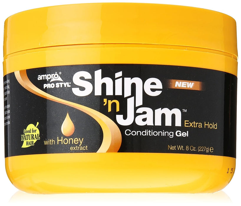 Shine n' Jam Conditioning Gel - Extra Hold 8 oz Ampro