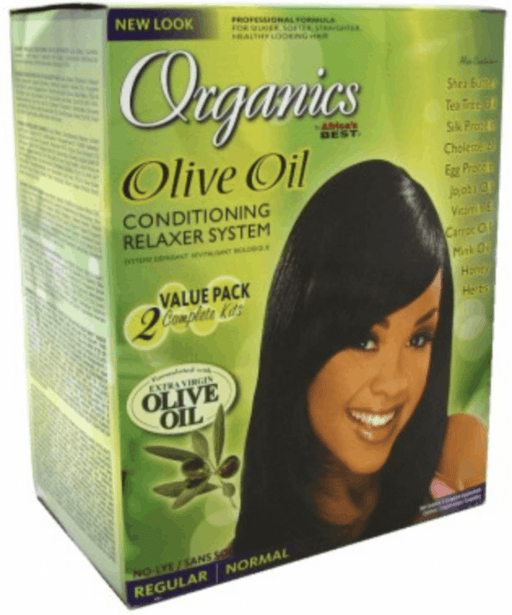 Organics Olive Oil Twin Pack Conditioning Relaxer System Africa's Best