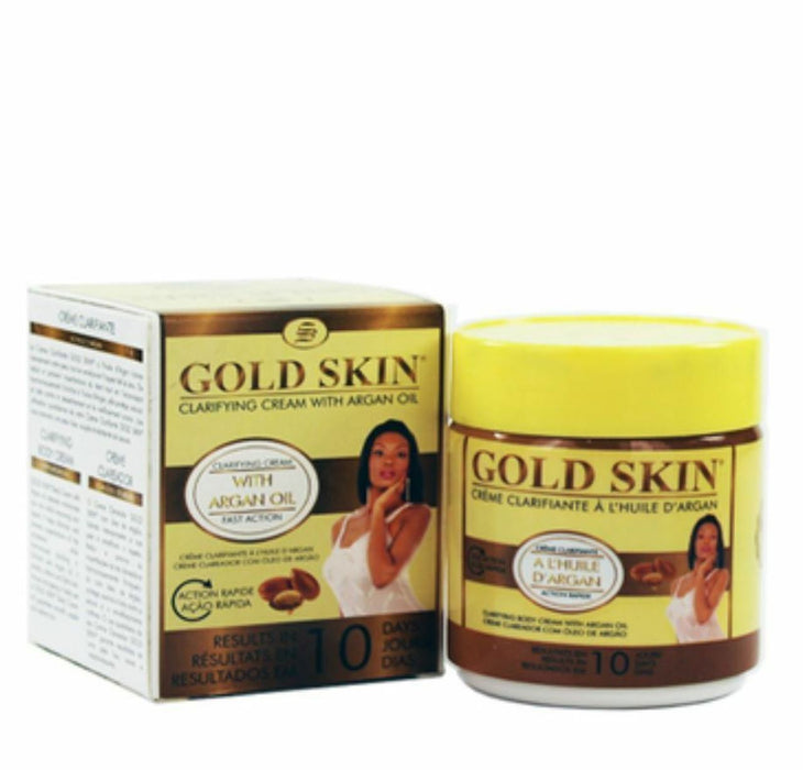 Gold Skin Clarifying Body Cream With Argan Oil (Hydroquinone Free) 140 ml. Gold Skin