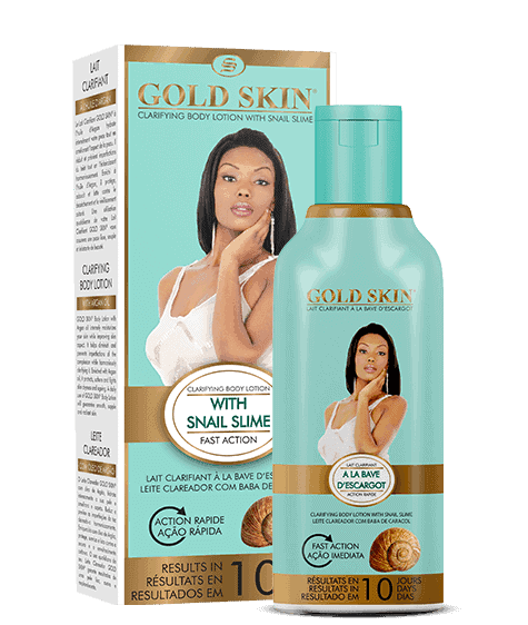 Gold Skin Clarifying Body Lotion With Snail Slime-Results in 10 Days (No Hydroquinone)  250ml Gold Skin