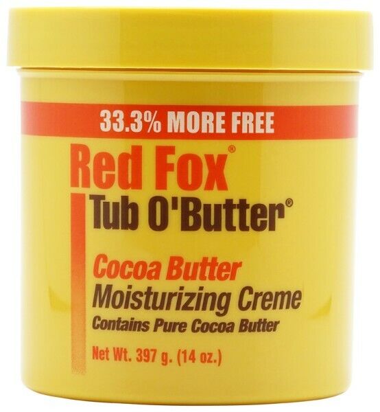 Red Fox Tub O' Butter Cocoa Moisturizing Creme | Contains Pure Cocoa Butter 397g Red Fox