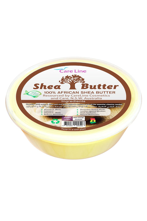 Careline Organic Shea Butter For Acne, Wrinkle, Skin Hydration and Sunburn 227g Clear Line