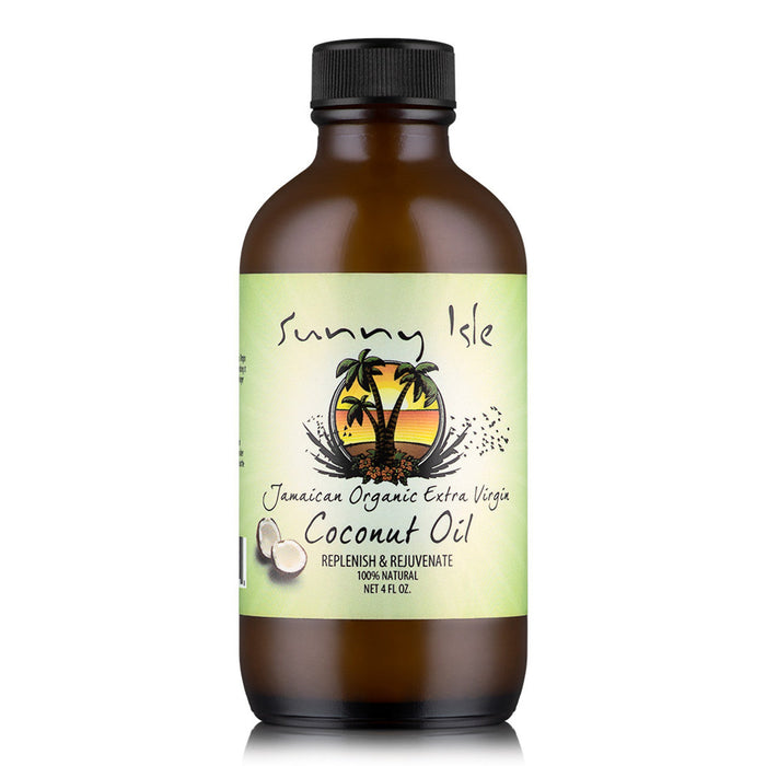 Sunny Isle Jamaican Organic Extra Virgin Coconut Oil (4 oz.) Sunny Isle